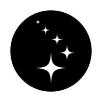 destellos icono vector. centelleo estrellas ilustración signo. brillante Estallar símbolo. estrella logo. vector