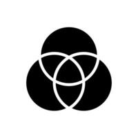 Geometric Pattern icon vector. Geometric figure illustration sign. Coasters Stencil symbol or logo. vector