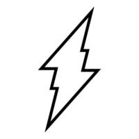 Lightning icon vector. Electricity illustration sign. power symbol. weather logo. vector