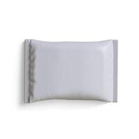 Pouch packaging white color, realistic 3D illustration photo