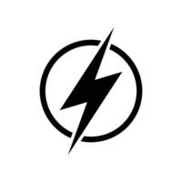 lightning bolt icon vector design template inwhite background