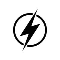 lightning bolt icon vector design template inwhite background