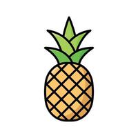 pineaple icon vector design template in white background