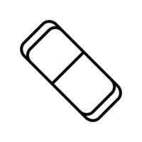 eraser icon vector design template in white background