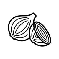 onion icon vector design template in white background