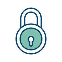 padlock icon vector design template in white background