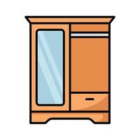 wardrobe icon vector design template in white background