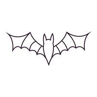 Bat icon vector. Halloween illustration sign. vampire symbol or logo. vector