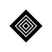 Geometric Pattern icon vector. Geometric figure illustration sign. Coasters Stencil symbol or logo. vector