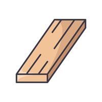 wood lumber icon vector design template in white background