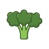 broccoli icon vector design template in white background