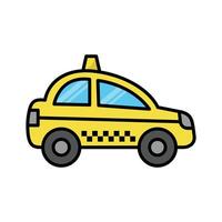 Taxi icono vector diseño modelo en blanco antecedentes