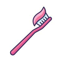 toothbrush icon vector design template in white background