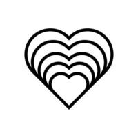 Heart icon vector. love illustration sign. romance symbol. vector