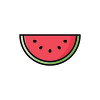 water melon icon vector design template in white background