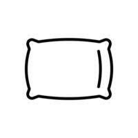 almohada icono vector diseño modelo en blanco antecedentes