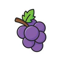 grapes icon vector design template in white background