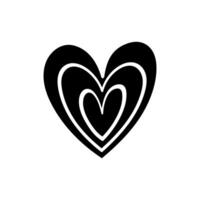 corazón icono vector. amor ilustración signo. romance símbolo. vector