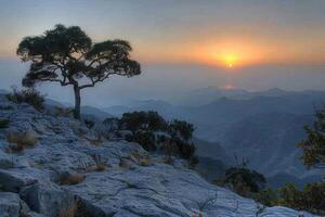 ai generado hermosa naturaleza montaña paisaje profesional fotografía foto