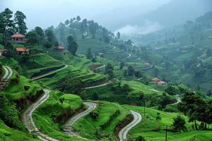 AI generated Beautiful Nature Mountain Scenery professional photography photo