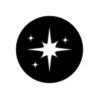 destellos icono vector. centelleo estrellas ilustración signo. brillante Estallar símbolo. estrella logo. vector