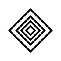 Geometric Pattern icon vector. Geometric figure illustration sign. Coasters Stencil symbol or logo. vector