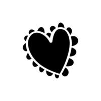 corazón icono vector. amor ilustración signo. romance símbolo. vector