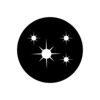 destellos icono vector. centelleo estrellas ilustración signo. brillante Estallar símbolo. estrella logo. vector