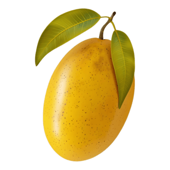 ai generato 3d interpretazione di un' Mango su trasparente sfondo - ai generato png