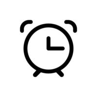 alarma reloj icono vector. hora ilustración signo. reloj firmar o símbolo. vector