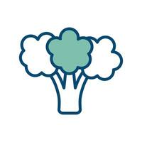 broccoli icon vector design template in white background