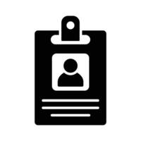 id card icon vector design template in white background