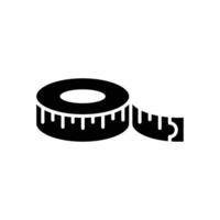 measurement tape icon vector design template in white background