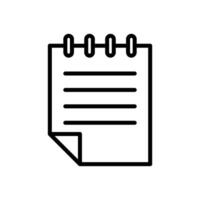 note icon vector design template in white background