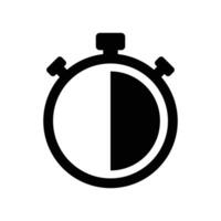 detener reloj icono vector diseño modelo en blanco antecedentes