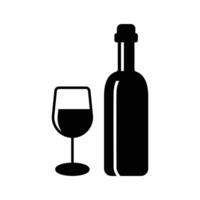 wine icon vector design template in white background