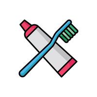 toothbrush icon vector design template in white background