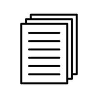 stack of paper icon vector design template in white background