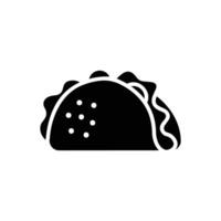 taco icono vector diseño modelo en blanco antecedentes