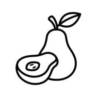 pear icon vector design template in white background