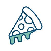 Pizza icono vector diseño modelo en blanco antecedentes