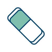 eraser icon vector design template in white background