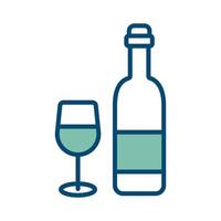 wine icon vector design template in white background