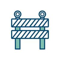 road barrier icon vector design template in white background