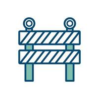 road barrier icon vector design template in white background