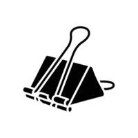 bulldog clip icon vector design template in white background