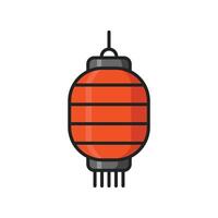 chinese lantern icon vector design template in white background