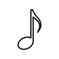 music note icon vector design template in white background