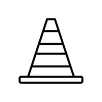 traffic cone icon vector design template in white background