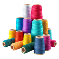 AI generated 3D Rendering of a Sewing Threads on Transparent Background - Ai Generated png